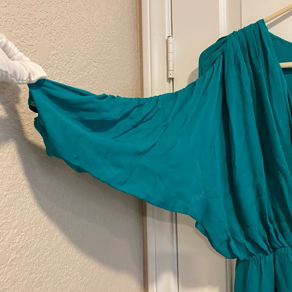 Parker Turquoise 100% Silk XS Dress NWT See Description / Photos - Picture 4 of 16
